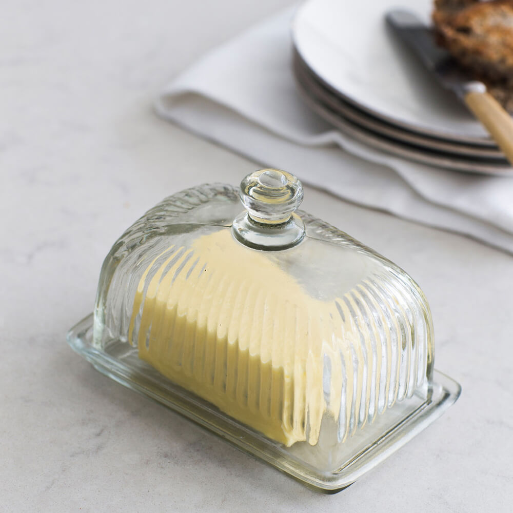 Garden Trading Cornbury Glass Butter Dish